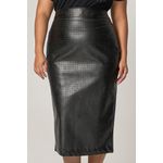 Saia Midi de Couro - MySize Mirror