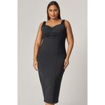 Vestido Midi Malha Detalhe Busto - MySize Mirror