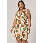 Vestido Curto Estampado com Fivela - MySize Mirror