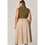 Vestido Midi de Malha Detalhe Bicolor - MySize Mirror