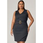 Vestido Curto Malha Detalhe Drapeado - MySize Mirror