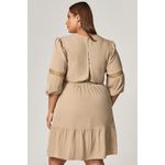 Vestido Curto com Babado - MySize Mirror 