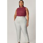 Calça Alfaiataria com Detalhe Botão Pino - MySize Mirror