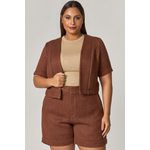Conjunto Short e Blusa com Detalhe Botão Pino - MySize Mirror 