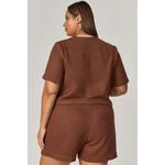 Conjunto Short e Blusa com Detalhe Botão Pino - MySize Mirror 