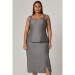 Conjunto Saia e Blusa com Fenda - MySize Mirror