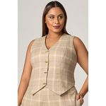 Conjunto Calça e Blusa Xadrez com Botão Pino - MySize Mirror 