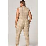 Conjunto Calça e Blusa Xadrez com Botão Pino - MySize Mirror 