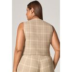 Conjunto Calça e Blusa Xadrez com Botão Pino - MySize Mirror 
