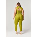 Calça Alfaiataria Botões Fenda Carrot MySize - Reflect Inverno 25
