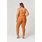 Calça Alfaiataria Detalhe Couro MySize - Reflect Inverno 25
