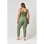 Calça Alfaiataria Detalhe Couro MySize - Reflect Inverno 25