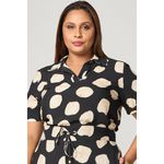 T-Shirt Estampada com Gola MySize - Reflect Inverno 25