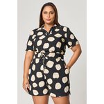 T-Shirt Estampada com Gola MySize - Reflect Inverno 25