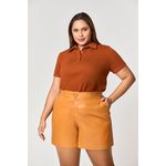 Shorts Couro Ecológico MySize - Reflect Inverno 25
