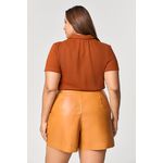 Shorts Couro Ecológico MySize - Reflect Inverno 25