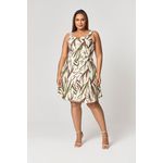 Vestido Curto Estampado Recorte MySize - Reflect Inverno 25