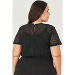T-shirt de Tela com Detalhe Bolso - MySize - Sentir 