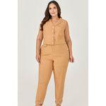 Blusa Colete com Botão Pérola - MySize - Sentir