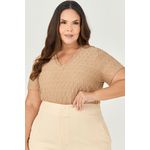 Blusa T-Shirt Decote V - MySize - Sentir