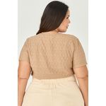 Blusa T-Shirt Decote V - MySize - Sentir
