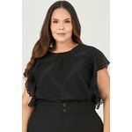 Blusa com Babado com Transparência - MySize - Sentir 