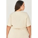 Blusa Casaqueto com Detalhe Botão Flor - MySize - Sentir 