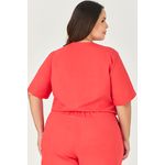 Blusa Casaqueto com Detalhe Botão Flor - MySize - Sentir