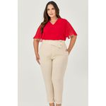 Blusa com Decote em V Detalhe Botões - MySize - Sentir