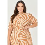Blusa Estampada Detalhe Manga - MySize - Sentir
