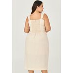 Vestido Midi com Decote Reto - MySize - Sentir