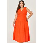Vestido Midi com Recorte - MySize - Sentir