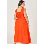 Vestido Midi com Recorte - MySize - Sentir