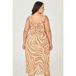 Vestido Midi Estampado - MySize - Sentir