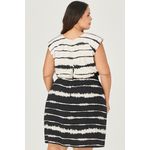 Vestido Curto Estampado P&B - MySize - Sentir