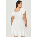 Vestido Curto com Cinto Coberto - MySize - Sentir
