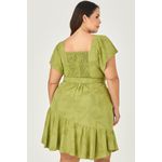 Vestido Curto com Cinto Coberto - MySize - Sentir 