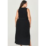 Vestido Midi com Detalhe Cinto Flor - MySize - Sentir