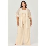 Calça Pantalona Detalhe Fenda Lateral - MySize - Sentir