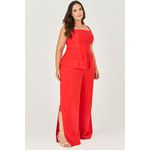 Calça Pantalona Detalhe Fenda Lateral - MySize - Sentir 