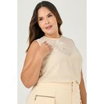 Regata Transparência Detalhe Bordado - MySize - Sentir