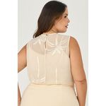 Regata Transparência Detalhe Bordado - MySize - Sentir