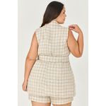 Conjunto Short e Blusa com Detalhe Listras - MySize - Sentir