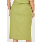 Conjunto Colete e Saia Midi com Botão Flor - MySize - Sentir 