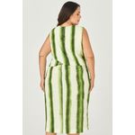Conjunto Saia e Blusa Estampada com Botões - MySize - Sentir