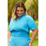 Casaqueto MySize com Detalhe Zíper Plus Size - Feminino