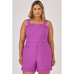 Short Alfaiataria com Detalhe Botão - MySize - Trópicos 