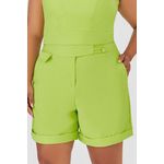 Short Alfaiataria com Detalhe Botão - MySize - Trópicos