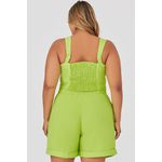 Short Alfaiataria com Detalhe Botão - MySize - Trópicos