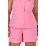 Short Alfaiataria com Botão - MySize - Trópicos
